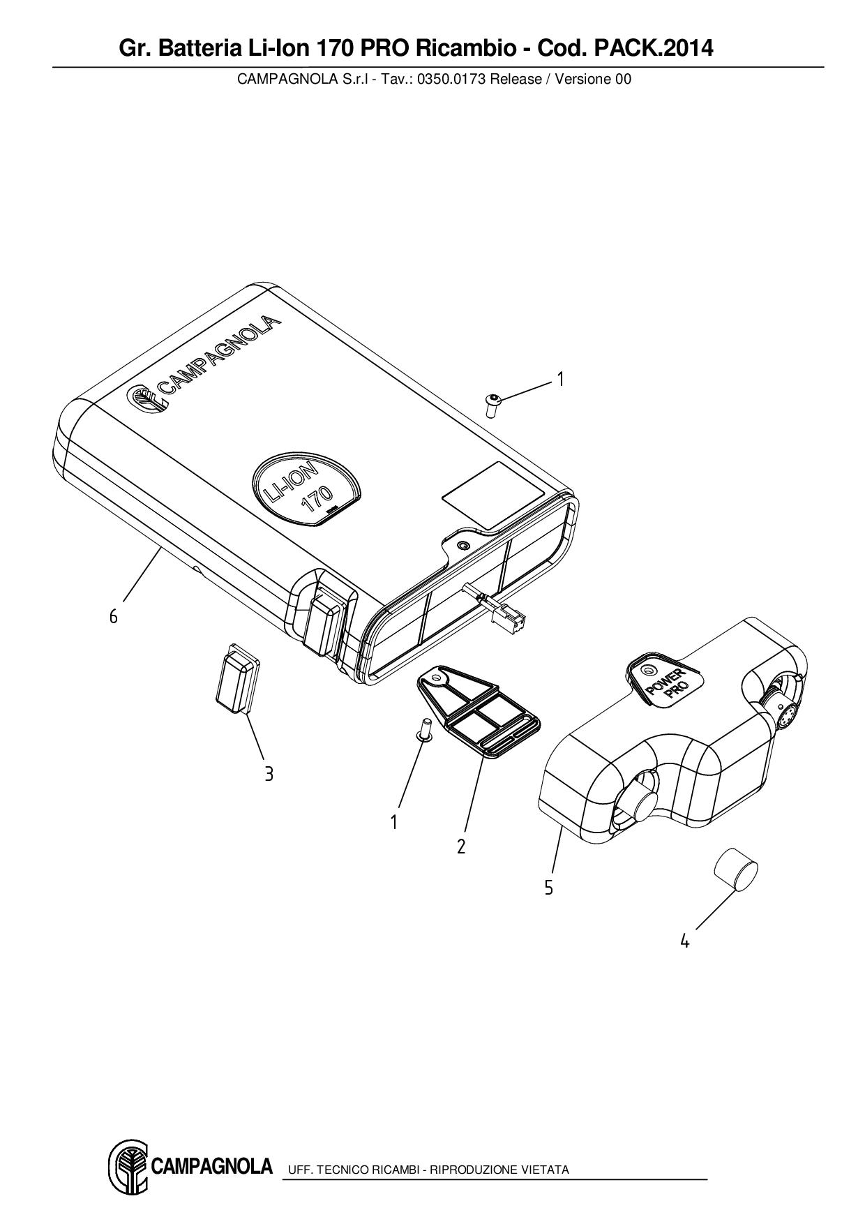 PACK.2014_Gr. Batteria Li-Ion 170 PRO Ricambio